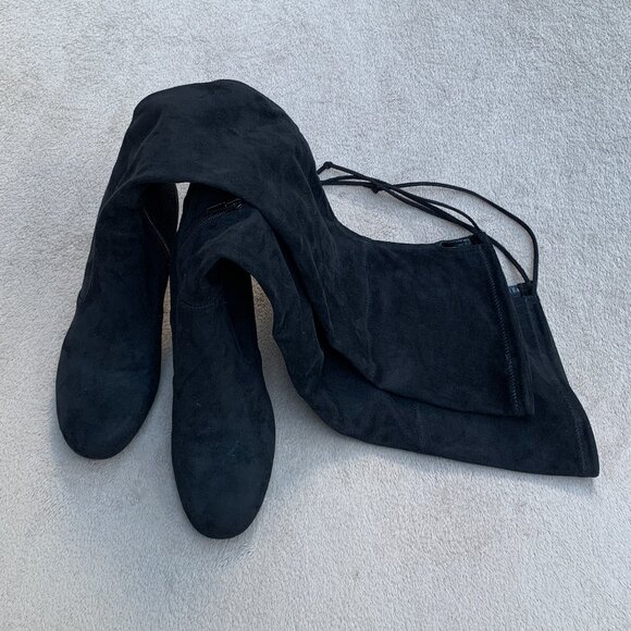 Unisa UnKeilly-M Over-The-Knee Tie Back Sock Boot Sz 8.5 - Picture 10 of 13